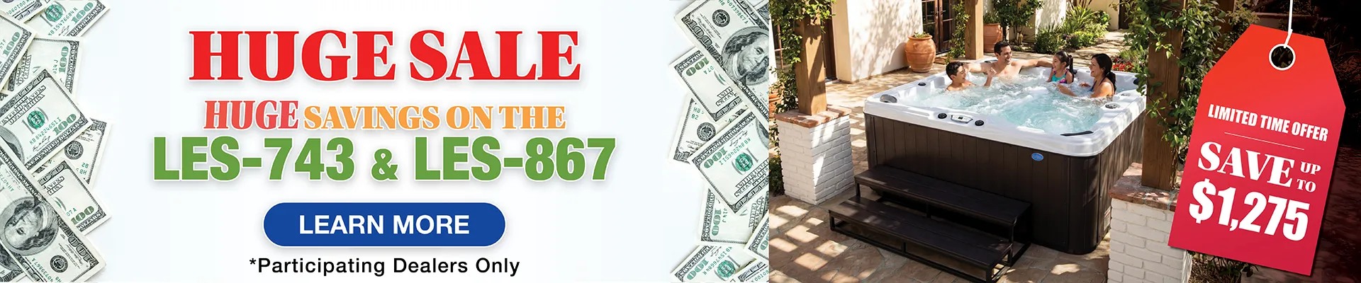 Calspas hot tub being used in a family setting - North Charleston